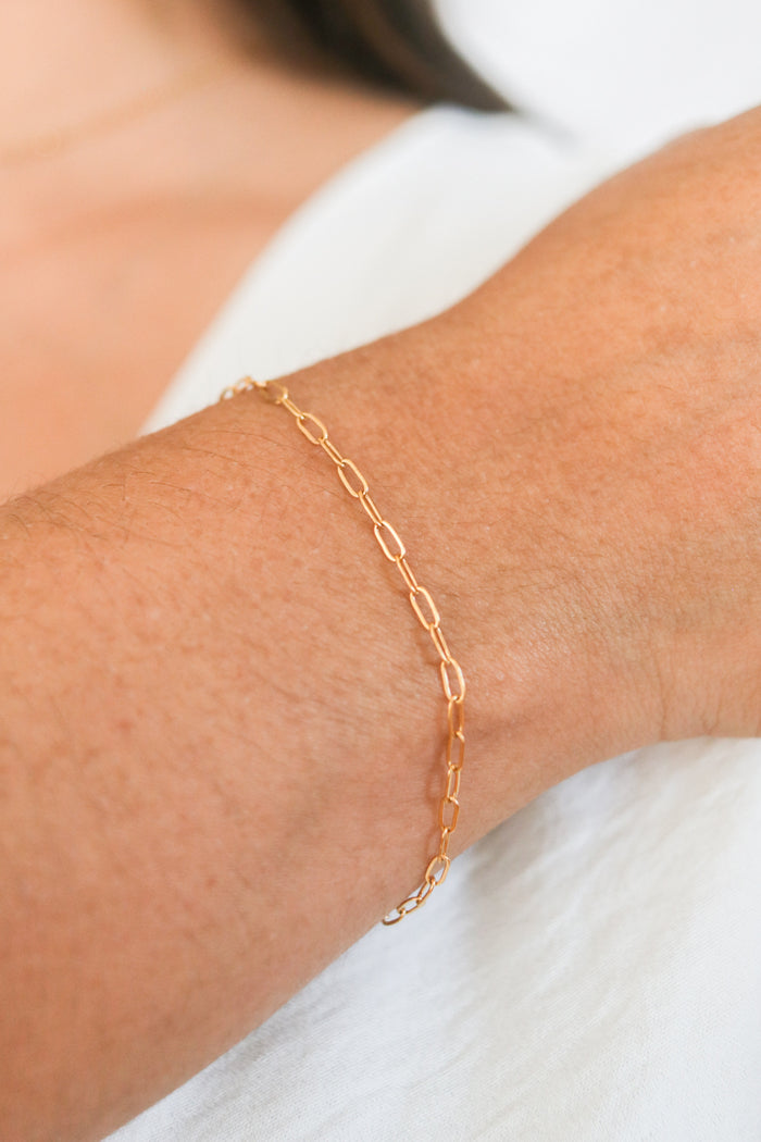 Ciara Paperclip Bracelet
