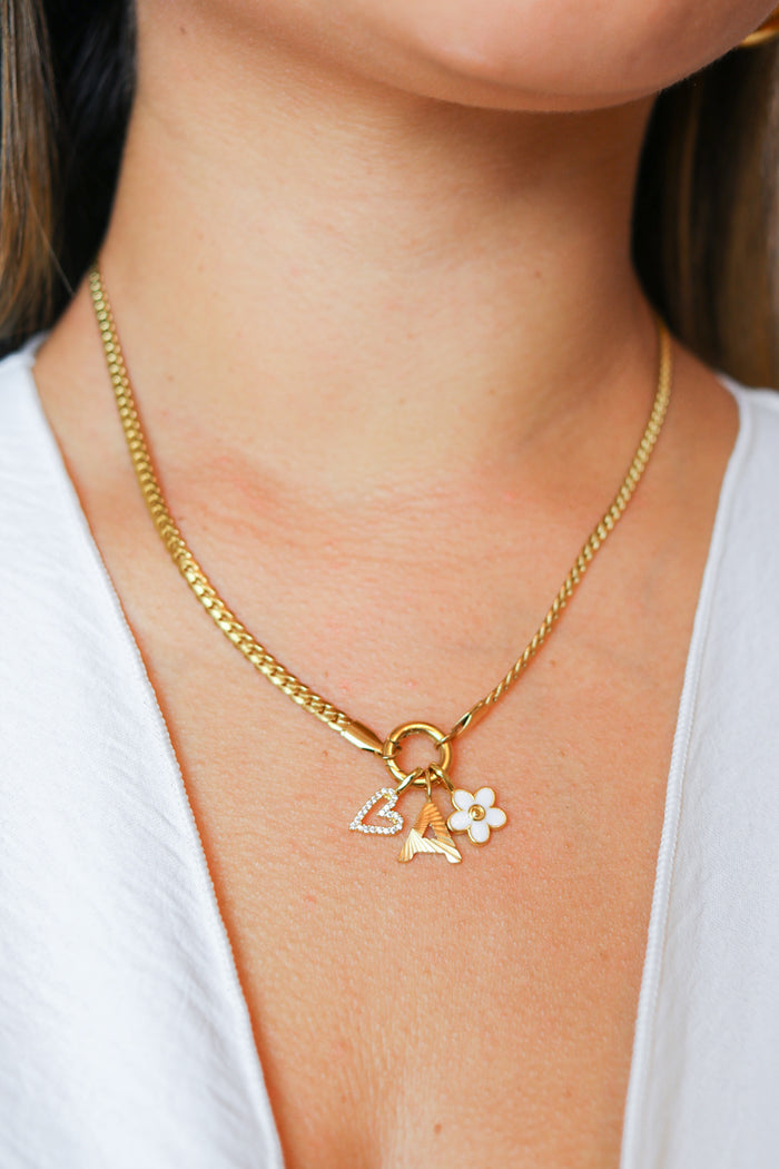 Kate Charm Flat Snake Necklace