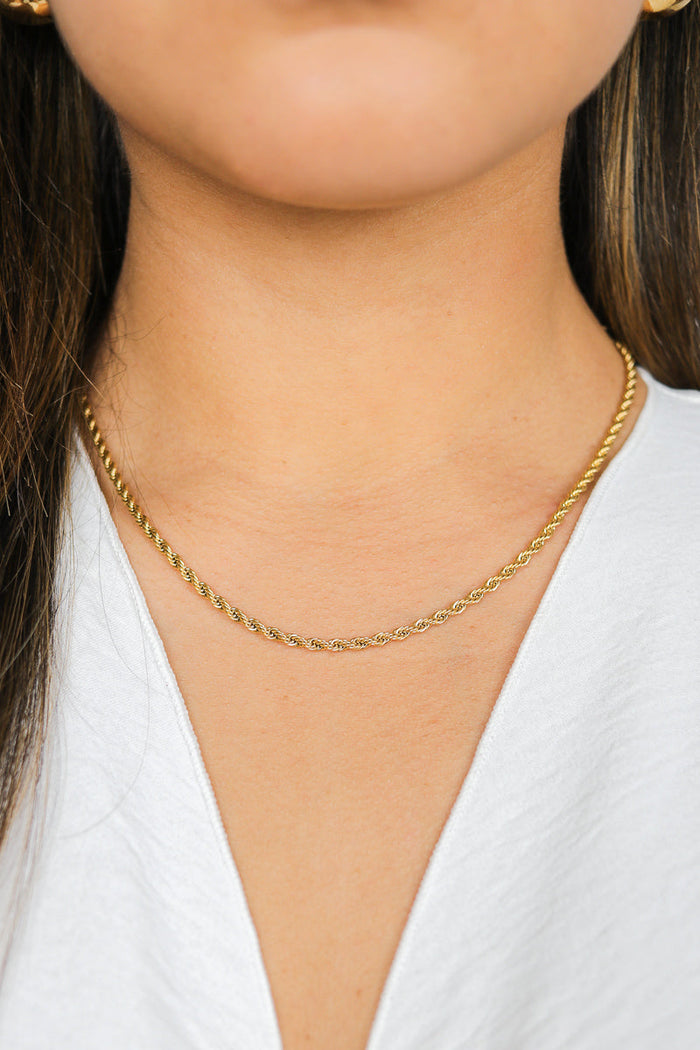 Laura Twist Necklace | Gold Filled