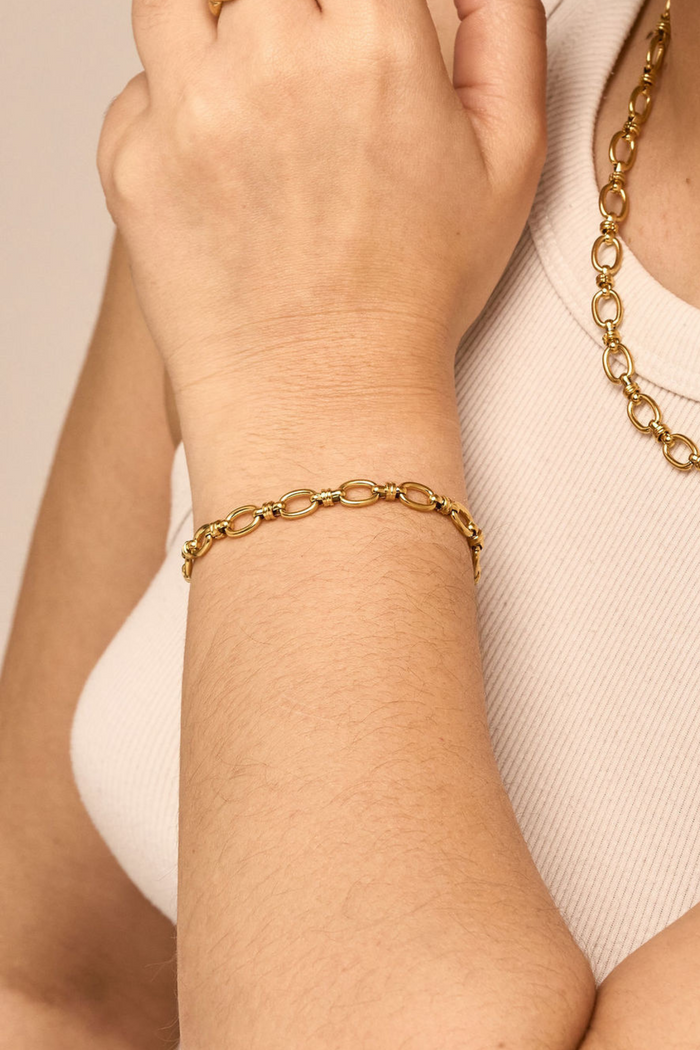 Imani Oval Link Bracelet