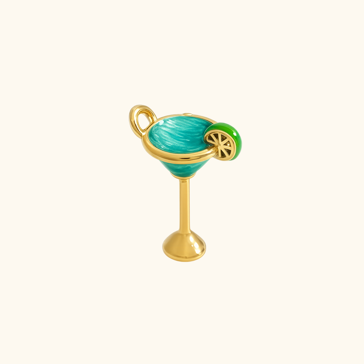 Lime Cocktail Charm