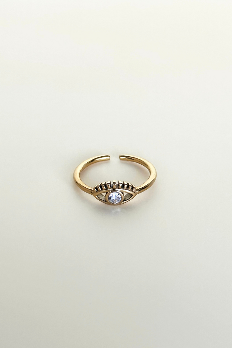 Nina Eye Ring | PVD 18k Gold Plated