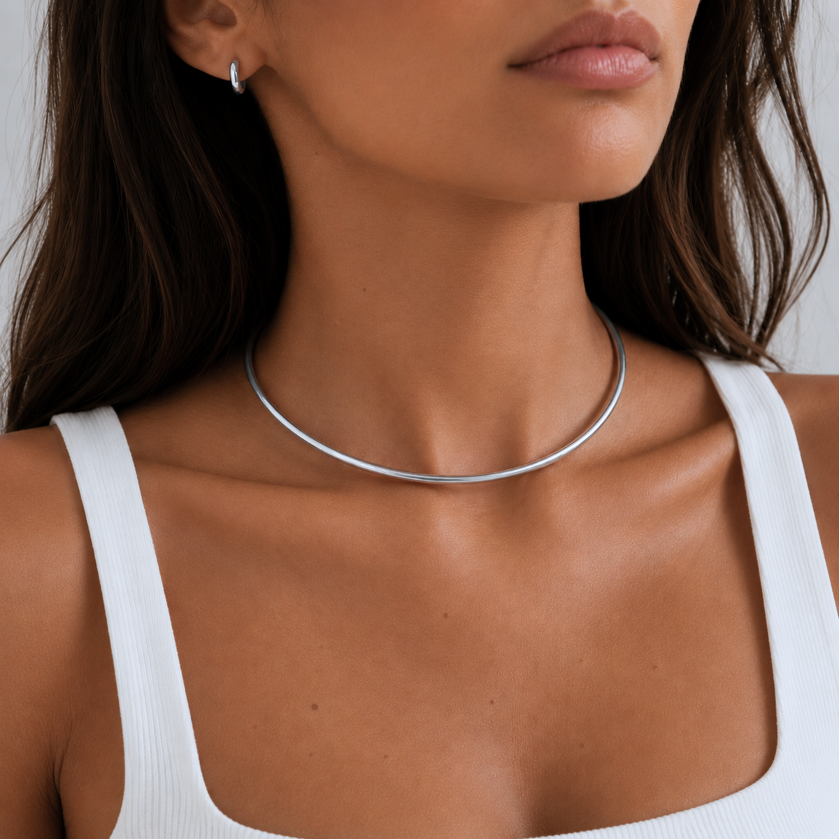 Kim Collar Choker | Silver