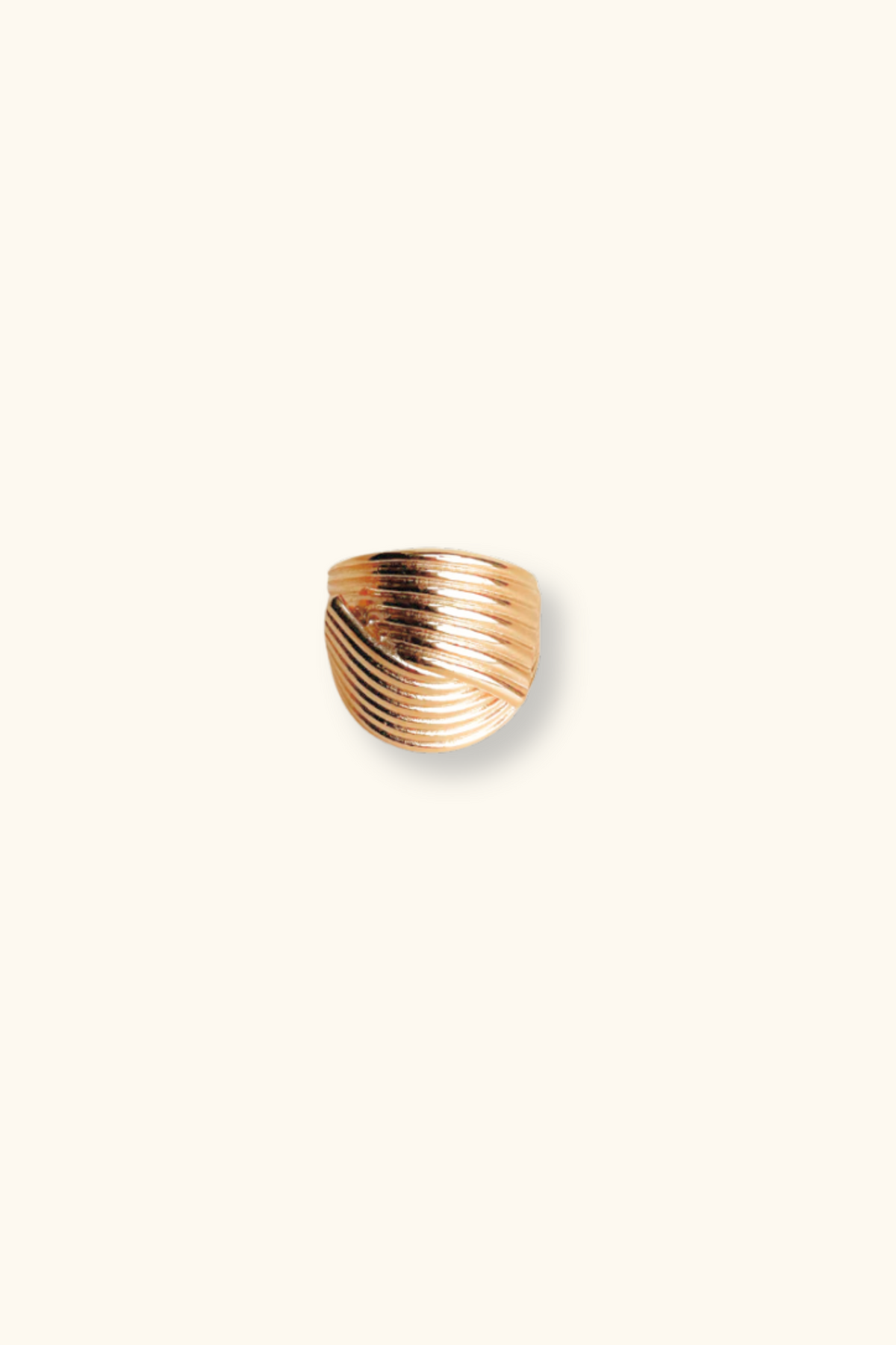 Cecilia Textured Ring | 18K Gold Plated