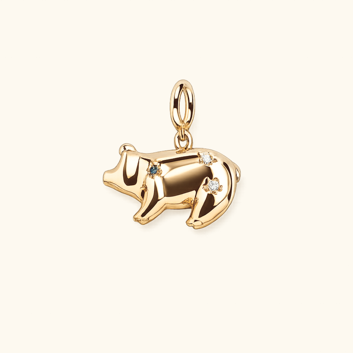 CZ Pig Charm