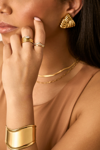Natalie Triangle Textured Earrings