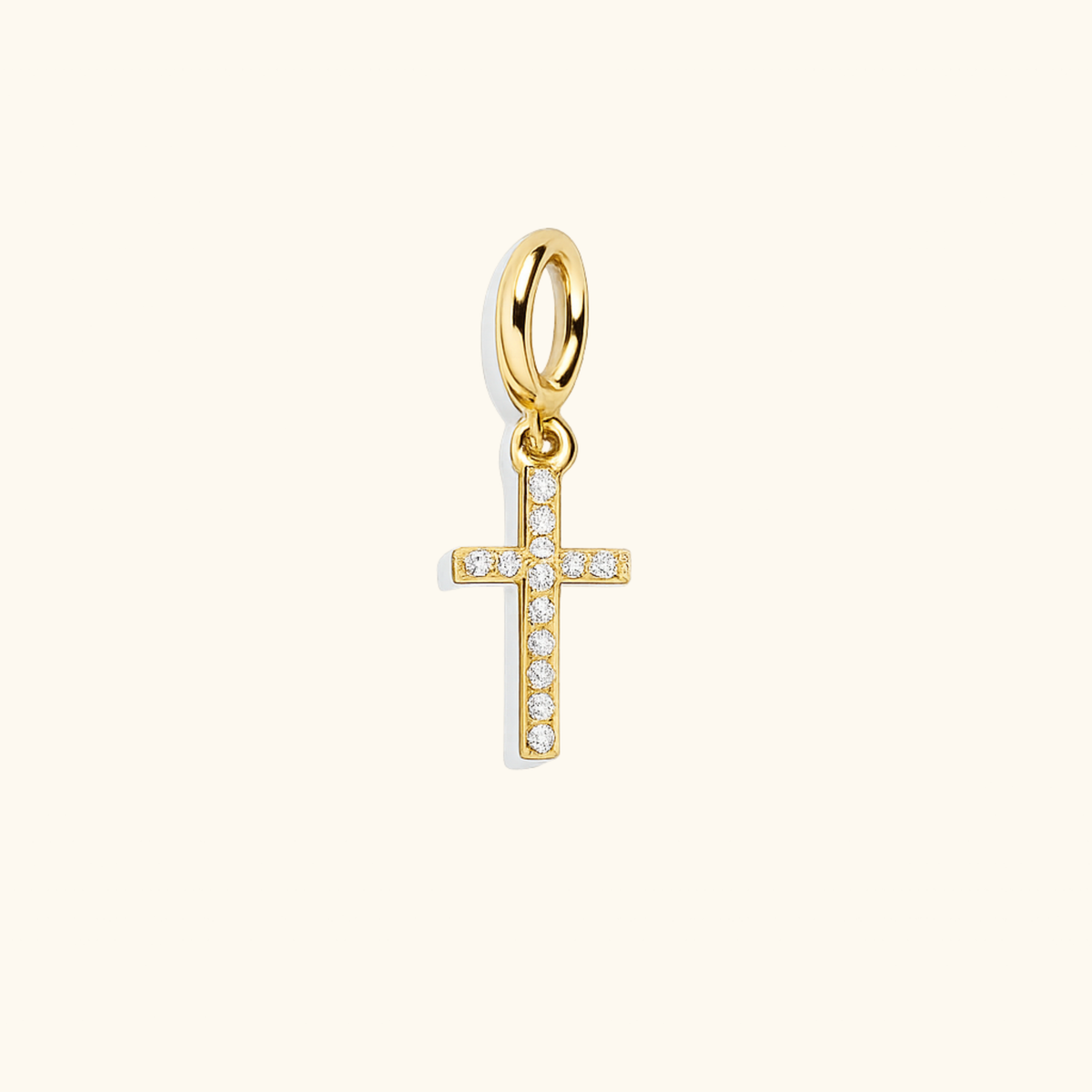 CZ Cross Charm