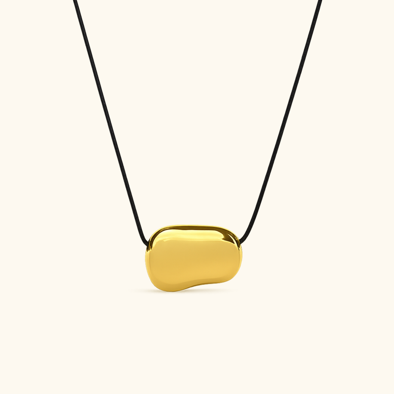 Adjustable Large Pebble Necklace