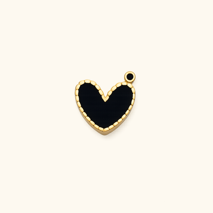 Black Heart Charm
