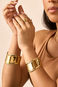 Nora Glossy Cuff - Gold