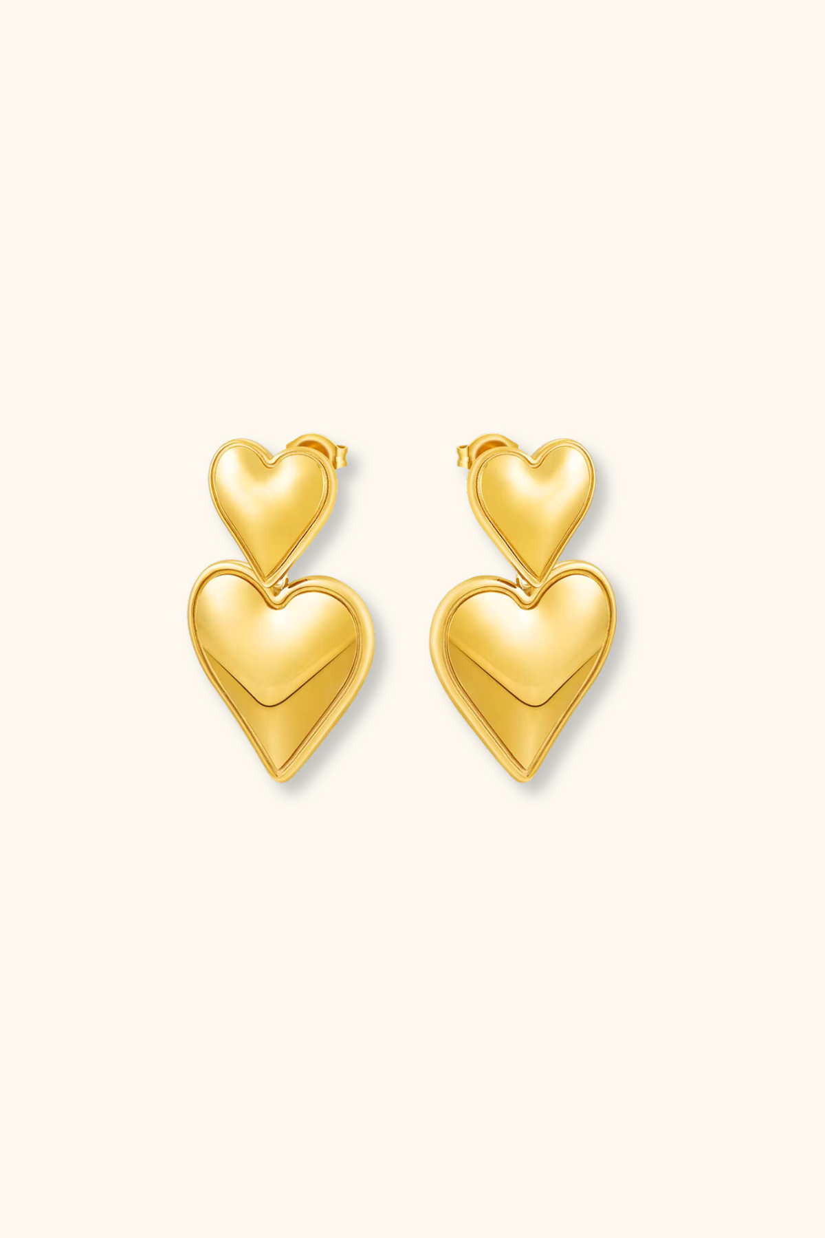 Valentina Heart Earrings | 18K Gold Plated