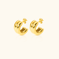 Harper Mini Double Hoop Earrings