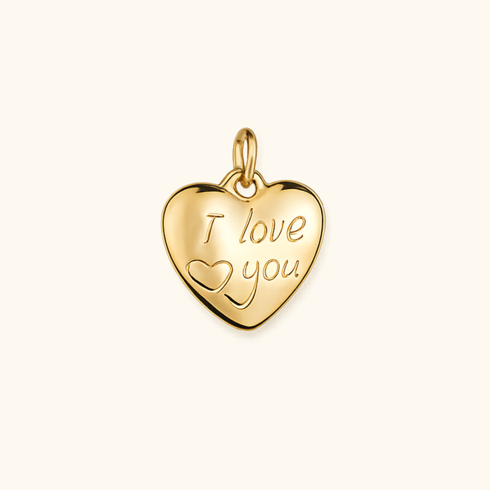I Love You Heart Charm