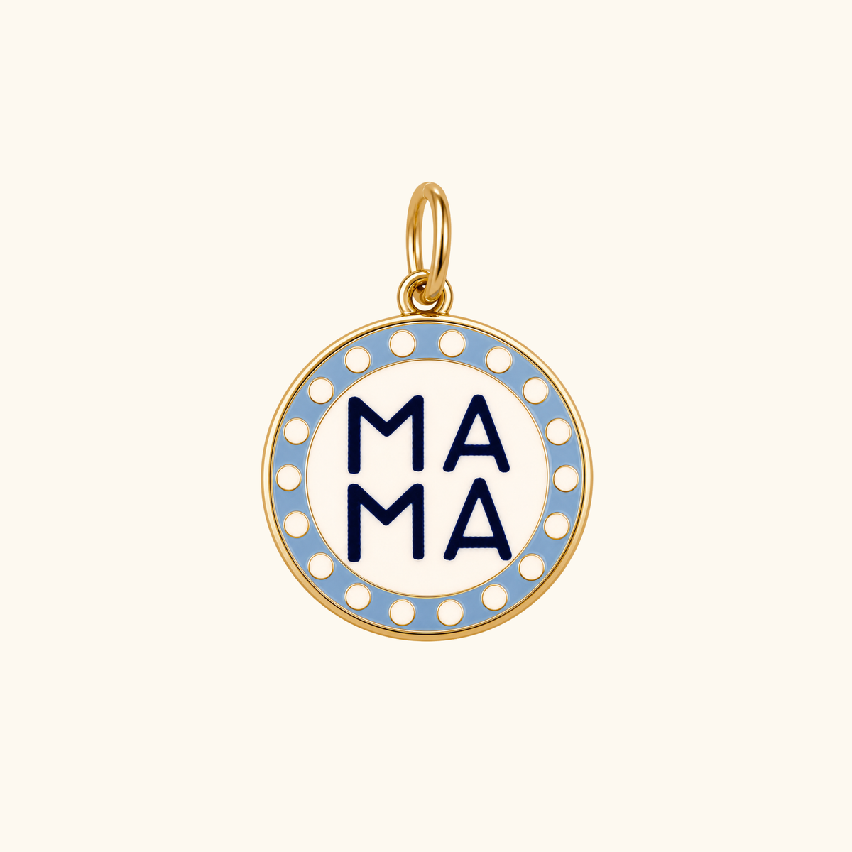 Mama Round Charm