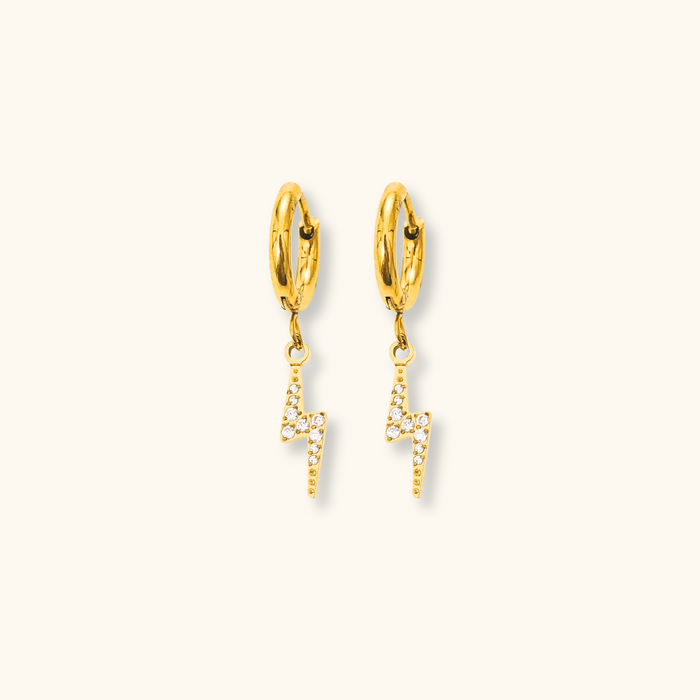 Rosalia Thunderbolt Drop Earrings