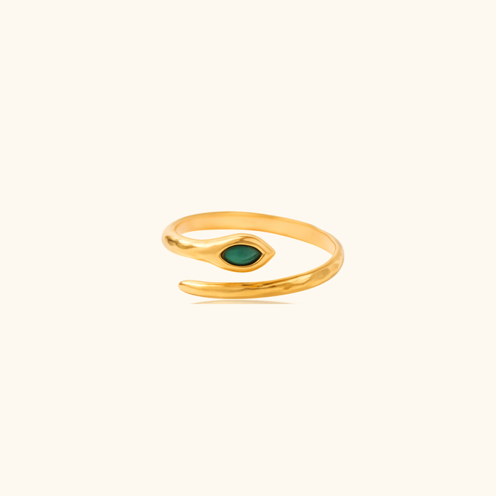 Sadie Green Snake Ring