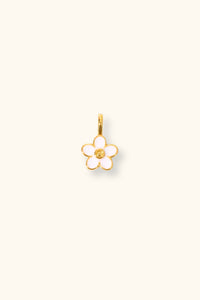 White Flower Charm