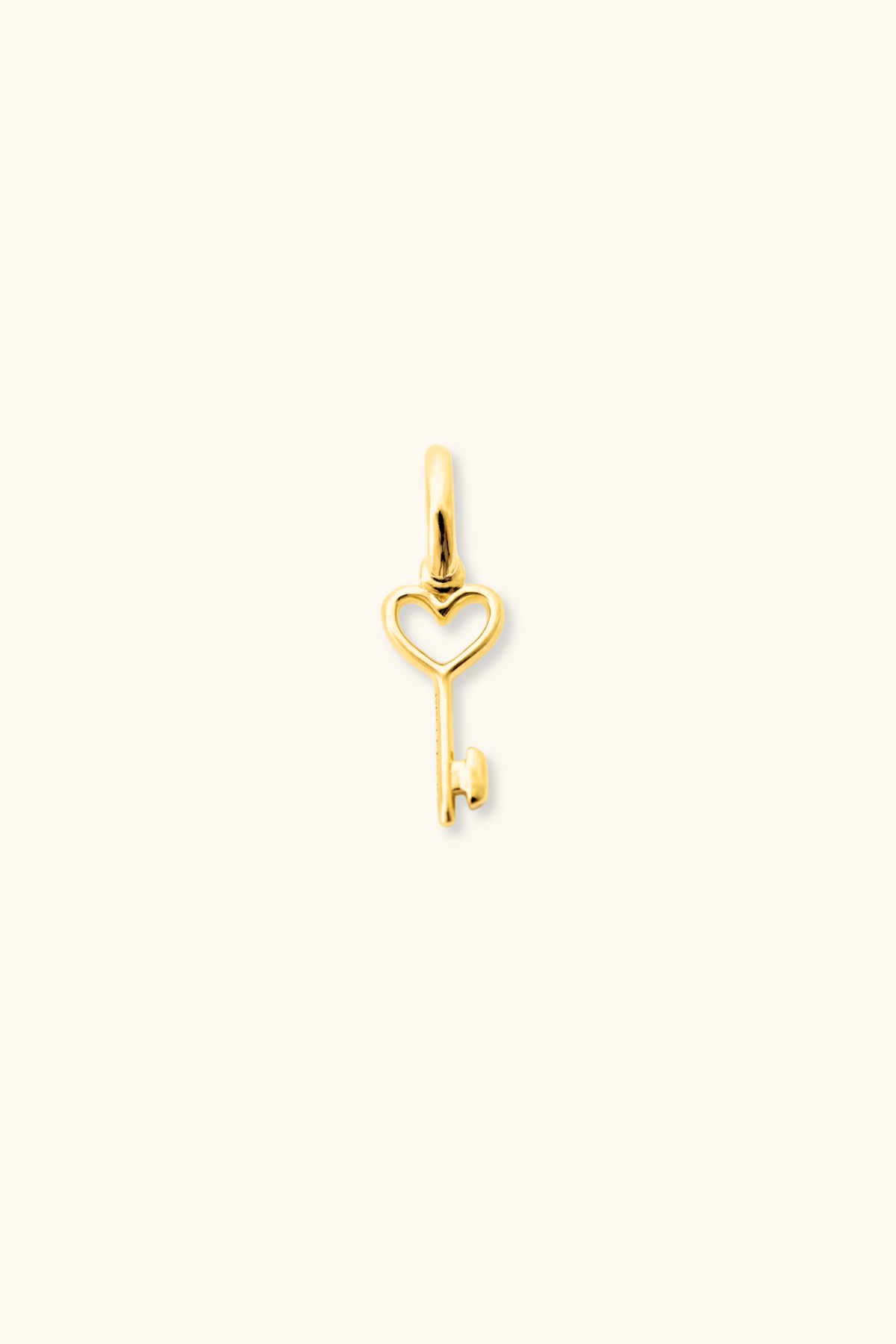 Heart Key Charm