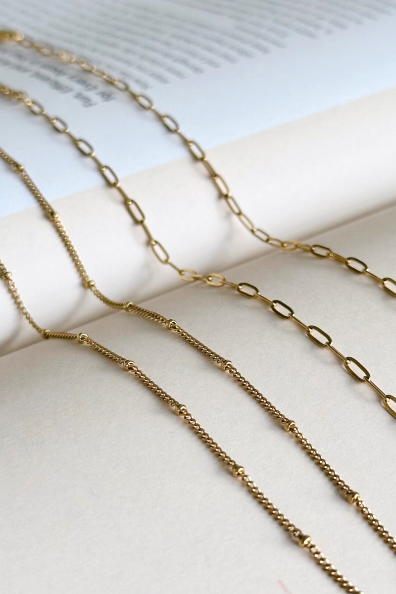 Brooke Bead Necklace | PVD 18k Gold Plated