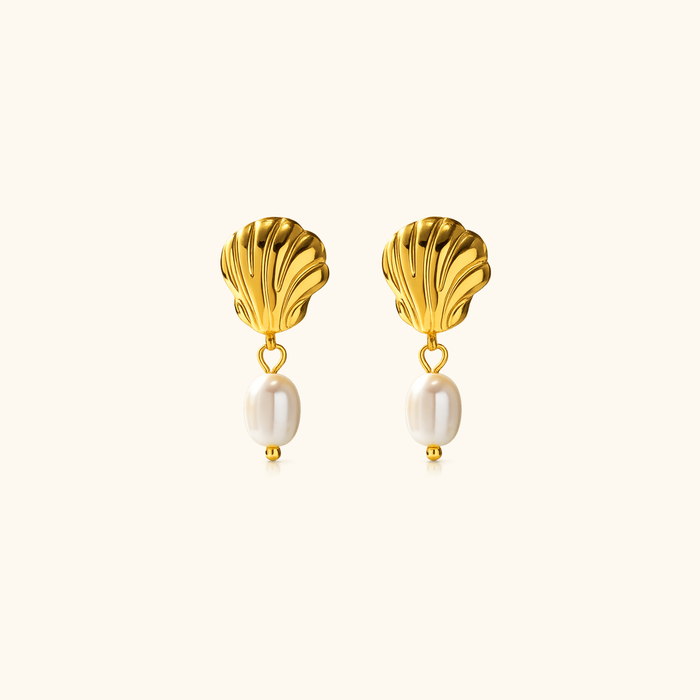 Seraphina Pearl Shell Earrings