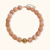 Etta Blush Bead Necklace