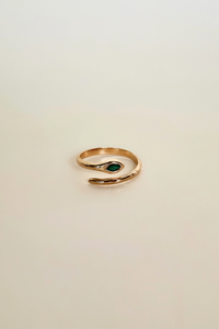 Sadie Green Snake Ring
