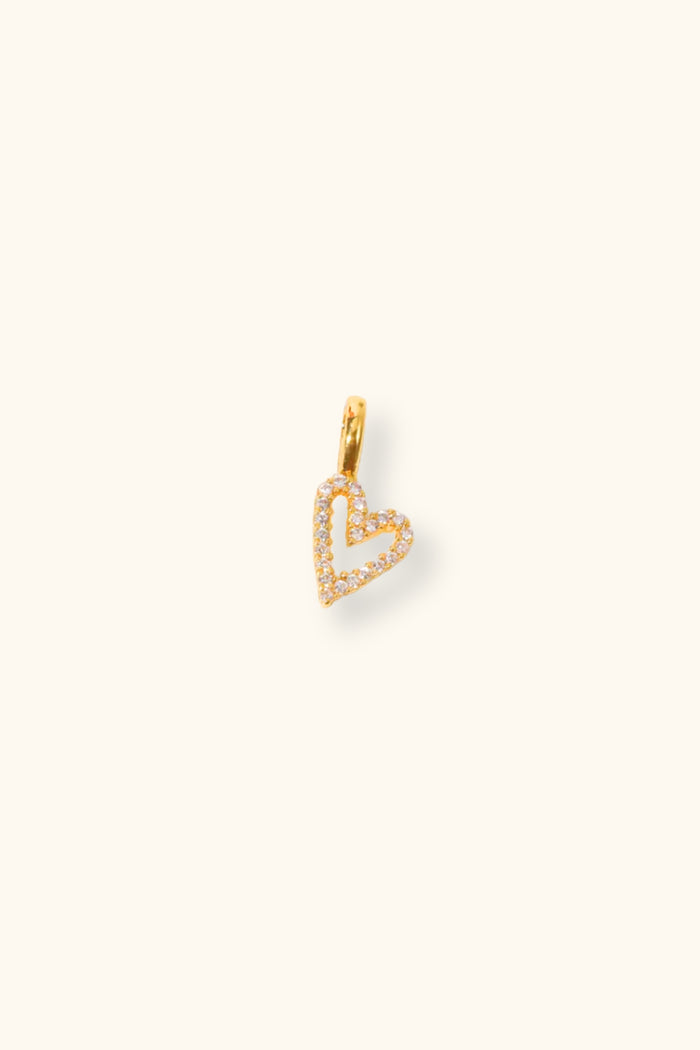 Heart CZ Charm