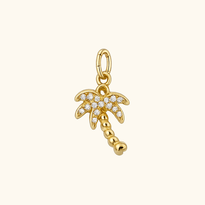CZ Palm Tree Charm