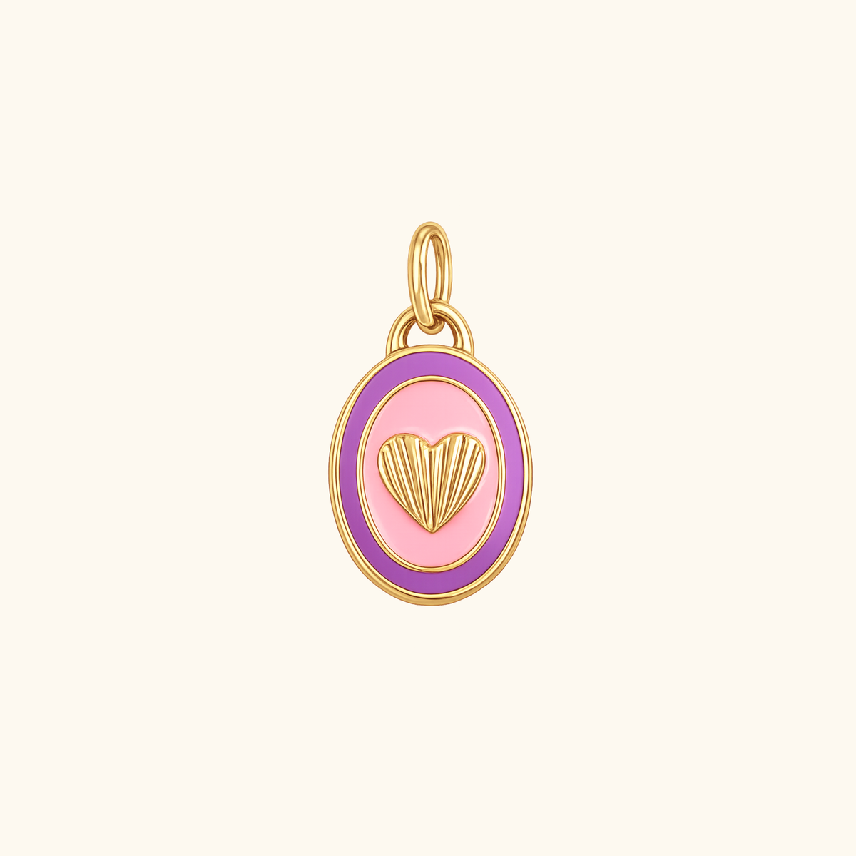 Sweetheart Oval Charm