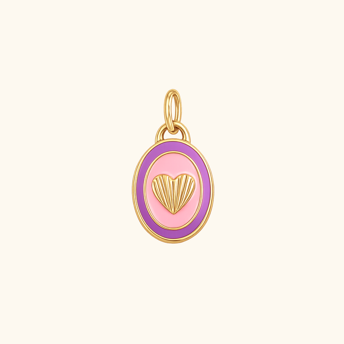 Sweetheart Oval Charm