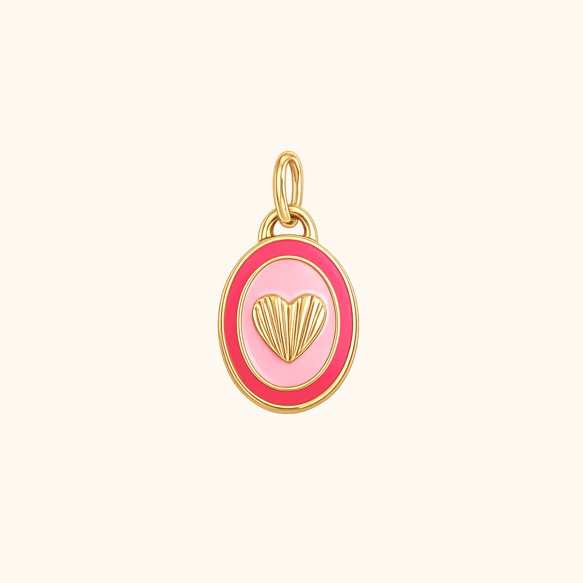 Sweetheart Oval Charm