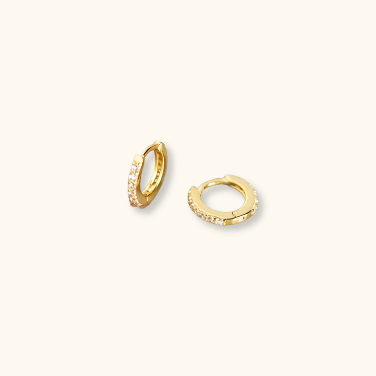 Elsie White Huggies | 14K Gold Filled