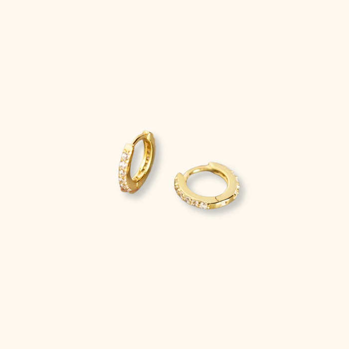 Elsie White Huggies | 14K Gold Filled