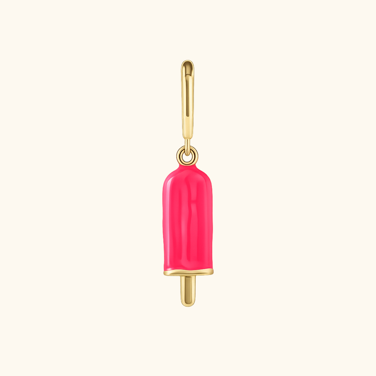 Hot Pink Popsicle Charm