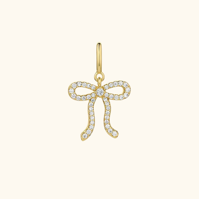 CZ Bow Charm