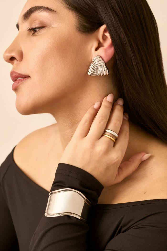 Aubrey Mixed-Metal Stacked Ring