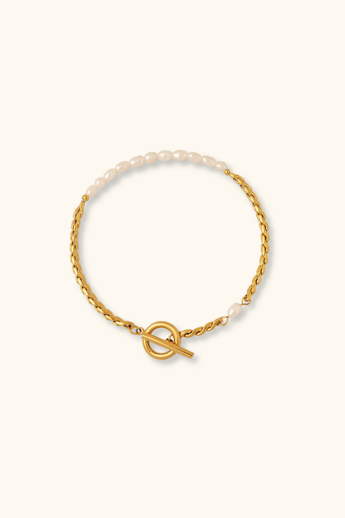 Isla Pearl Bracelet | 18K Gold Plated