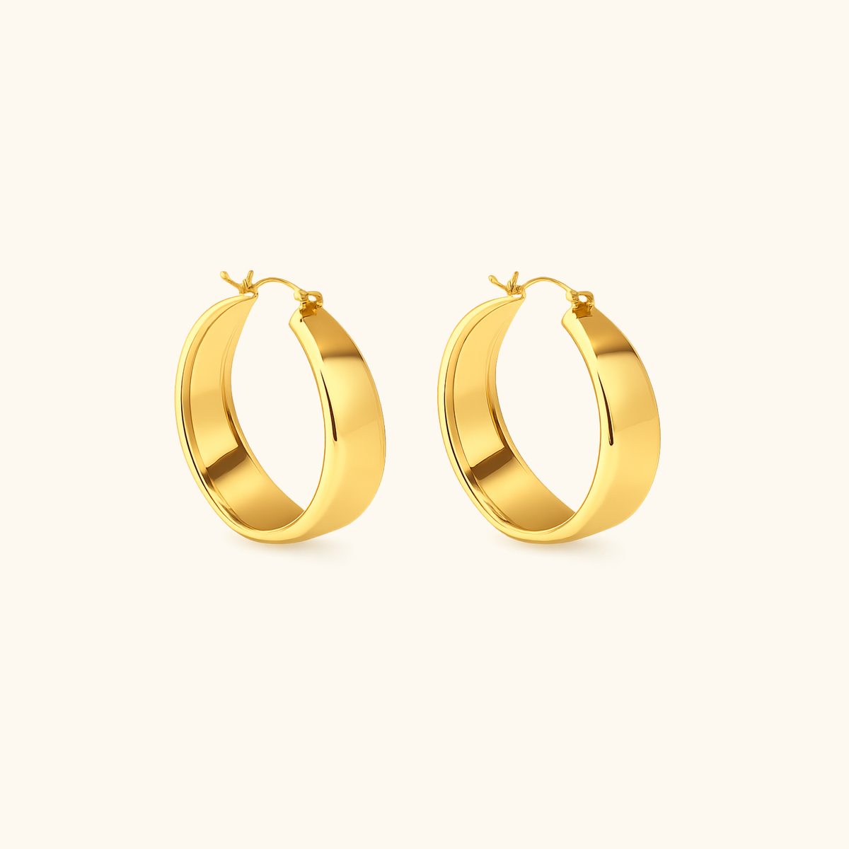 Alice Flat Hoops