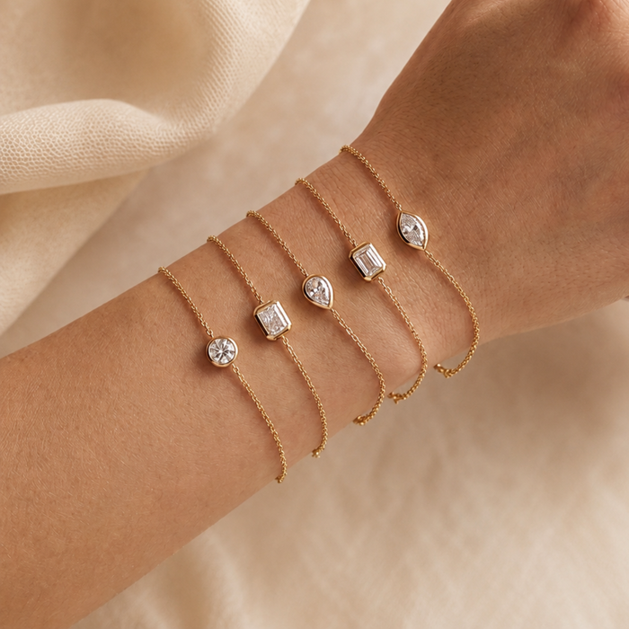 Alessia Dainty Bezel Bracelet