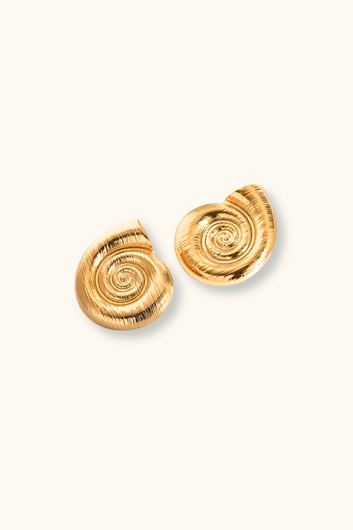 Kai Spiral Shell Earrings