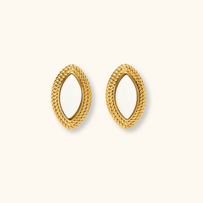 Veronica Vintage White Earrings