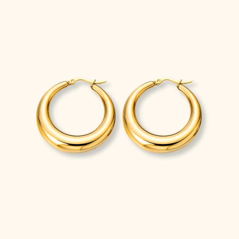 Luna Crescent Hoops