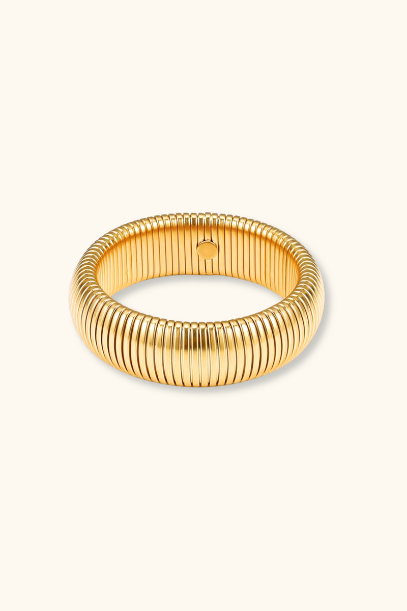 Athena Bold Snake Bangle | PVD 18K Gold Plated