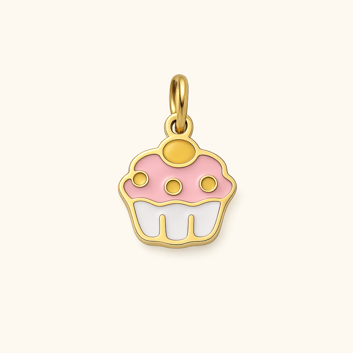 Pink Cupcake Charm