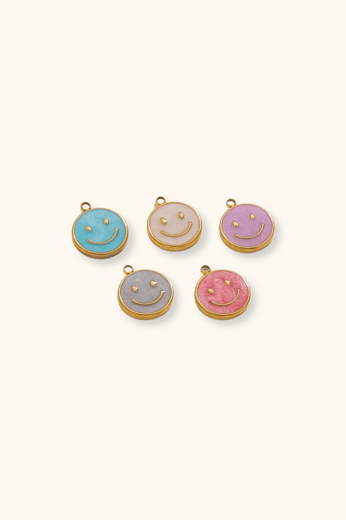 Smiley Face Charm - With Color
