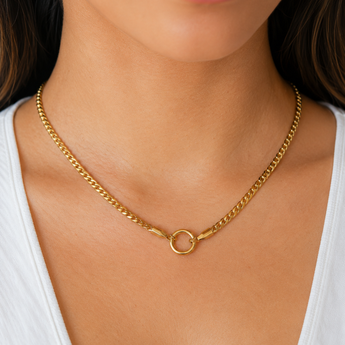 Kate Charm Flat Snake Necklace