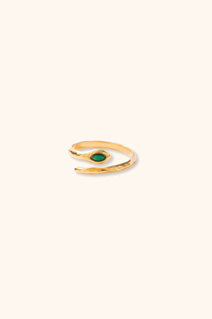 Sadie Green Snake Ring