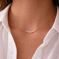 Rosie CZ Curve Necklace