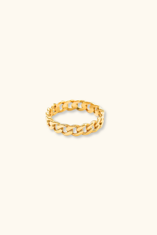 Christy Cuban Link Ring