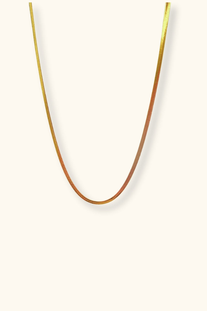 Milan Herringbone Necklace | PVD 18K Gold Plated